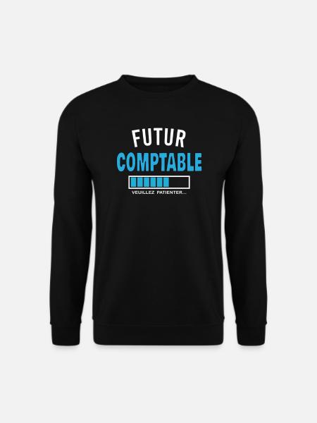 futur COMPTABLE - Sweat-shirt Unisexe - noir
