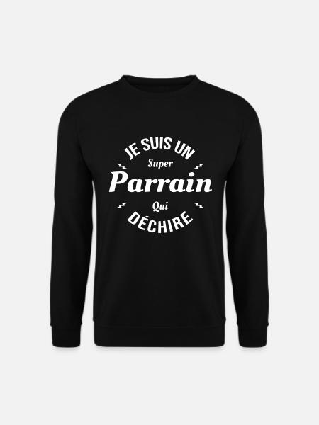 PARRAIN QUI DÉCHIRE - Sweat-shirt Unisexe - noir