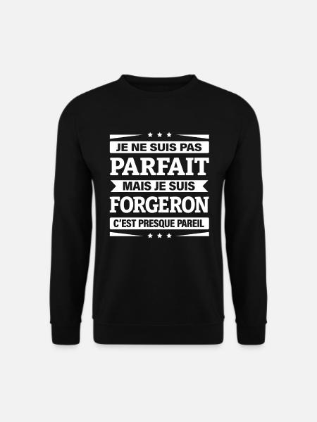 JE SUIS FORGERON - Sweat-shirt Unisexe - noir