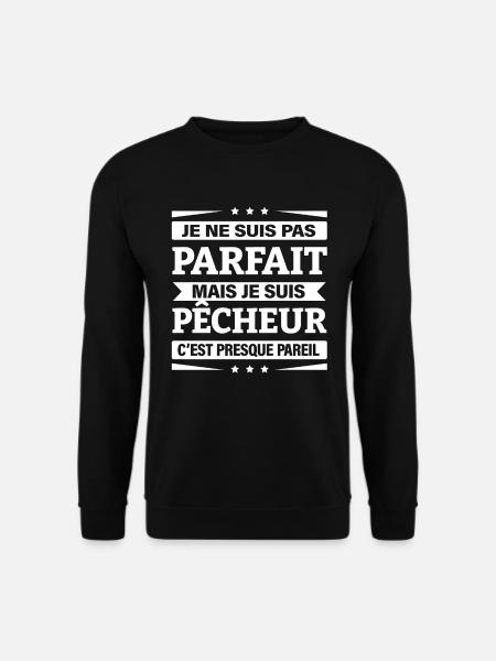 JE SUIS PÊCHEUR - Sweat-shirt Unisexe - noir