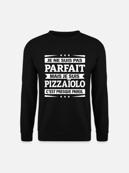 JE SUIS PIZZAÏOLO - Sweat-shirt Unisexe - noir