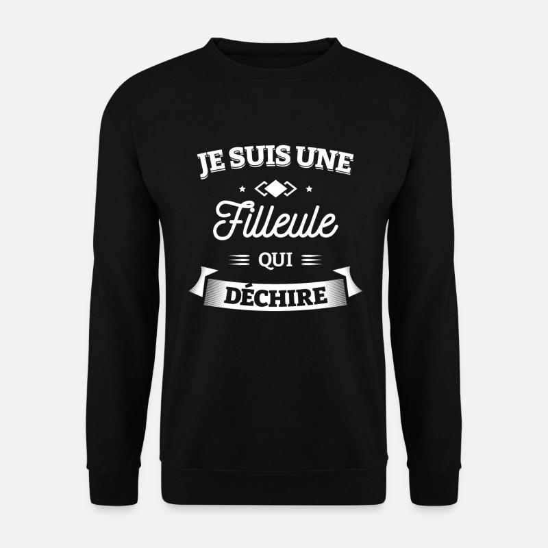 FILLEULE QUI DÉCHIRE - Sweat-shirt Unisexe - noir