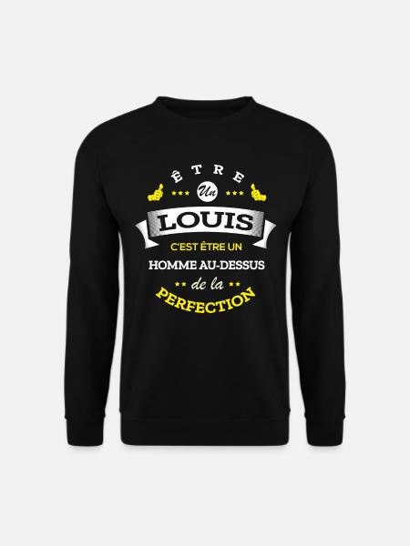 LOUIS PARFAT - NOM LOUIS - Sweat-shirt Unisexe - noir