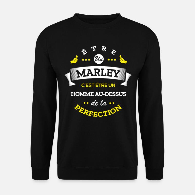 MARLEY PARFAIT - NOM MARLEY - Sweat-shirt Unisexe - noir