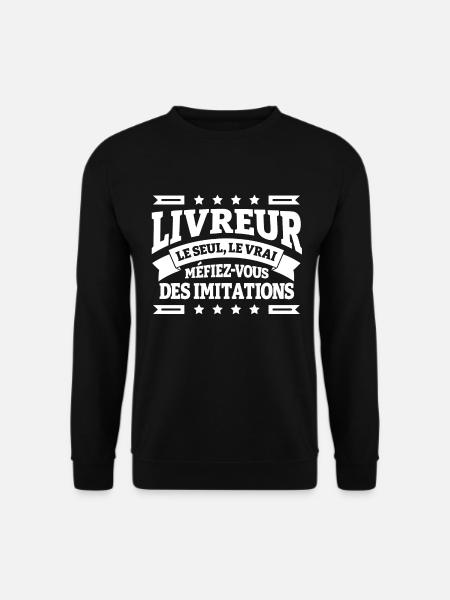 LIVREUR LE SEUL LE VRAI - Sweat-shirt Unisexe - noir