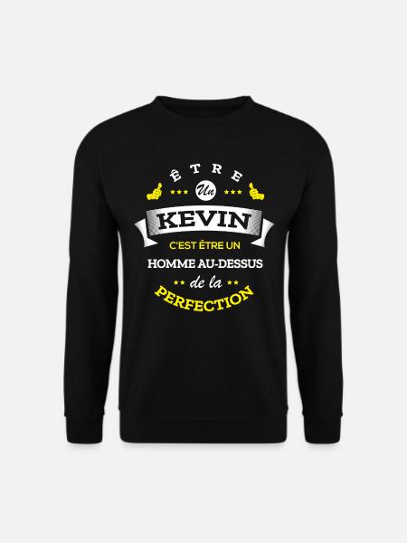 KEVIN PARFAIT - NOM KEVIN - Sweat-shirt Unisexe - noir
