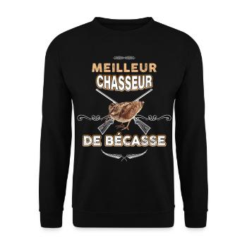 Meilleur chasseur de bécasse - Sweat-shirt Unisexe - noir - Devant - Alina (178cm) & Michal (187cm)