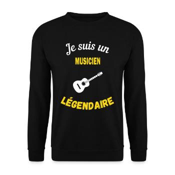 Je suis un Légendaire musicien - Sweat-shirt Unisexe - noir - Devant - Alina (178cm) & Michal (187cm)