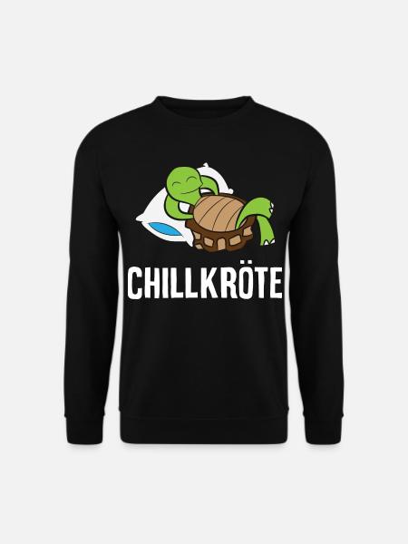 Süße Chillkröte Schildkröte relaxen entspannen - Unisex Pullover - Schwarz