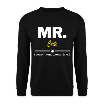 MR. souvent imité, jamais égalé Cuite - Sweat-shirt Unisexe - noir - Devant - Alina (178cm) & Michal (187cm)