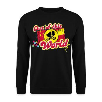 E.T. The Extra-Terrestrial Out Of This World - Unisex Sweatshirt - black - Front - Alina (178cm) & Michal (187cm)