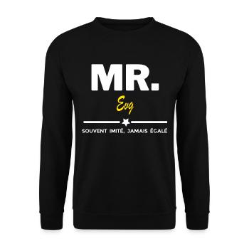 MR. souvent imité, jamais égalé Evg - Sweat-shirt Unisexe - noir - Devant - Alina (178cm) & Michal (187cm)