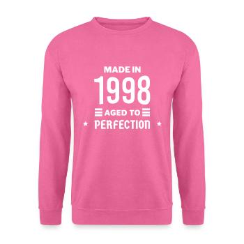Perfekt gealtert 1998 - Unisex Pullover - Pink - Vorne