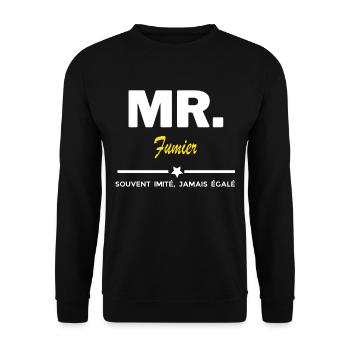 MR. souvent imité, jamais égalé Fumier - Sweat-shirt Unisexe - noir - Devant - Alina (178cm) & Michal (187cm)