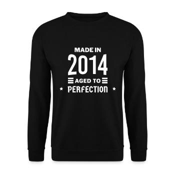 Bis zur Perfektion gealtert 2014 - Unisex Pullover - Schwarz - Vorne - Alina (178cm) & Michal (187cm)