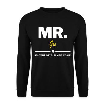 MR. souvent imité, jamais égalé Grs - Sweat-shirt Unisexe - noir - Devant - Alina (178cm) & Michal (187cm)
