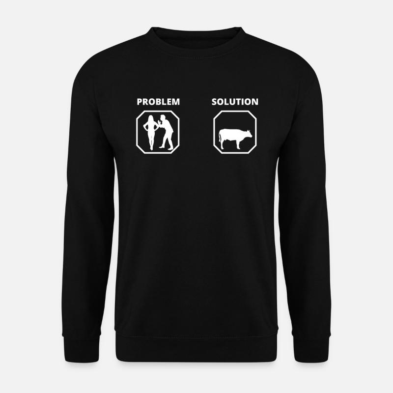PROBLEM SOLUTION viande - Sweat-shirt Unisexe - noir