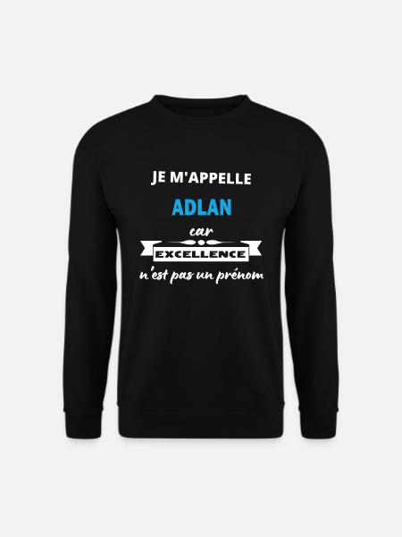 Je m'appelle excellence Adlan - Sweat-shirt Unisexe - noir