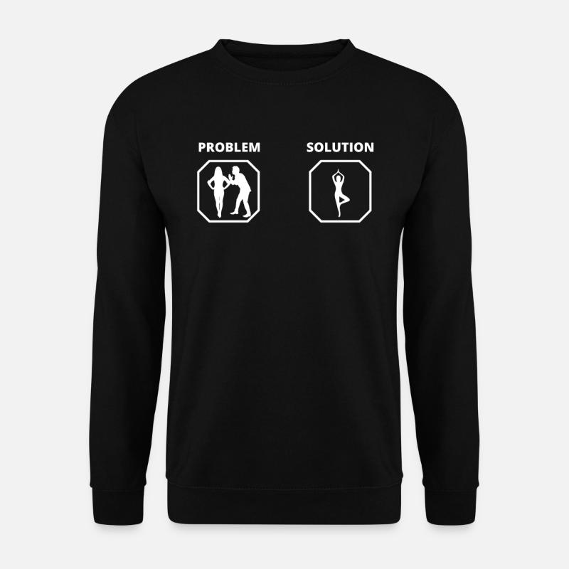 PROBLEM SOLUTION yoga - Sweat-shirt Unisexe - noir