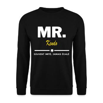 MR. souvent imité, jamais égalé Kendo - Sweat-shirt Unisexe - noir - Devant - Alina (178cm) & Michal (187cm)