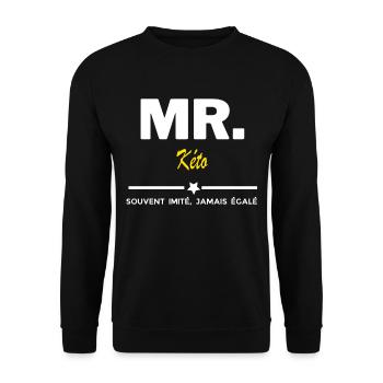 MR. souvent imité, jamais égalé Kéto - Sweat-shirt Unisexe - noir - Devant - Alina (178cm) & Michal (187cm)