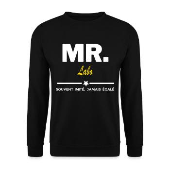 MR. souvent imité, jamais égalé Labo - Sweat-shirt Unisexe - noir - Devant - Alina (178cm) & Michal (187cm)