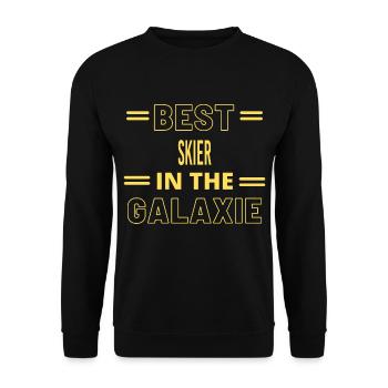 Best Ever IN THE GALAXIE SKIER - Unisex Sweatshirt - black - Front - Alina (178cm) & Michal (187cm)