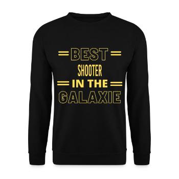 Best Ever IN THE GALAXIE SHOOTER - Unisex Sweatshirt - black - Front - Alina (178cm) & Michal (187cm)