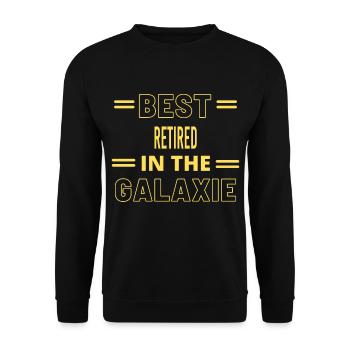 Best Ever IN THE GALAXIE RETIRED - Unisex Pullover - Schwarz - Vorne - Alina (178cm) & Michal (187cm)