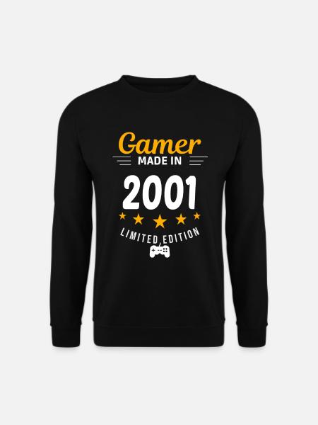 Gamer made in 2001 - Unisex Sweatshirt - black