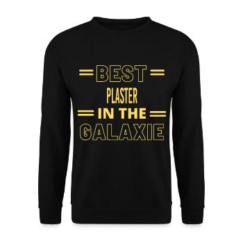 Das Beste aller Zeiten IN THE GALAXIE PLASTER - Unisex Pullover - Schwarz - Vorne - Alina (178cm) & Michal (187cm)
