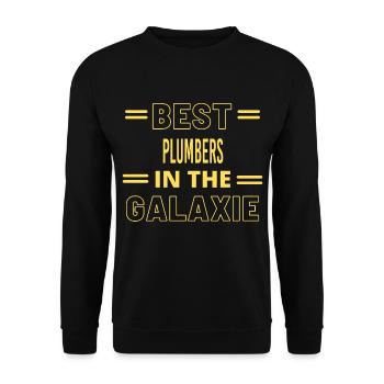 Meilleurs plombiers de tous les temps dans la galaxie - Sweat-shirt Unisexe - noir - Devant - Alina (178cm) & Michal (187cm)