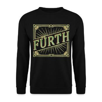 Fürth Allemagne Ville Police Vintage Rétro - Sweat-shirt Unisexe - noir - Devant - Alina (178cm) & Michal (187cm)
