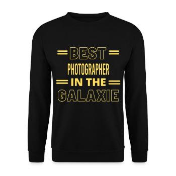 Meilleur photographe de tous les temps dans la galaxie - Sweat-shirt Unisexe - noir - Devant - Alina (178cm) & Michal (187cm)