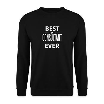 Bester BERATER aller Zeiten - Unisex Pullover - Schwarz - Vorne - Alina (178cm) & Michal (187cm)