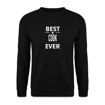 Bester Koch aller Zeiten - Unisex Pullover - Schwarz - Vorne - Alina (178cm) & Michal (187cm)