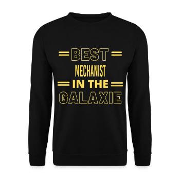 Best Ever IN THE GALAXIE MECHANIST - Unisex Pullover - Schwarz - Vorne - Alina (178cm) & Michal (187cm)