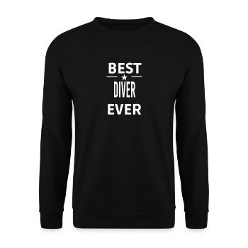 Bester Taucher aller Zeiten - Unisex Pullover - Schwarz - Vorne - Alina (178cm) & Michal (187cm)