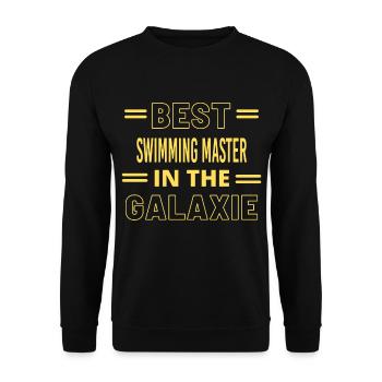 Best Ever IN THE GALAXIE SWIMMING MASTER - Unisex Pullover - Schwarz - Vorne - Alina (178cm) & Michal (187cm)