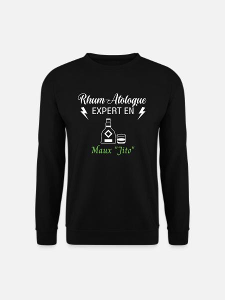 Rhum-Atologue - Sweat-shirt Unisexe - noir