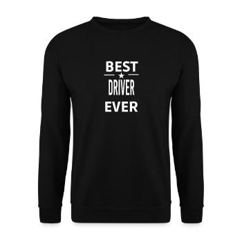 Bester FAHRER aller Zeiten - Unisex Pullover - Schwarz - Vorne - Alina (178cm) & Michal (187cm)
