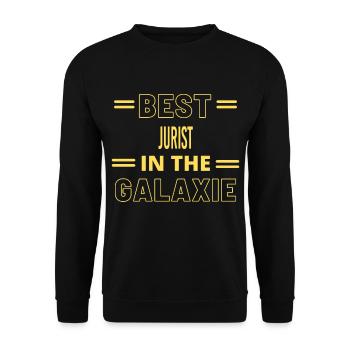 Meilleur JURISTE DE TOUS LES TEMPS DANS LA GALAXIE - Sweat-shirt Unisexe - noir - Devant - Alina (178cm) & Michal (187cm)
