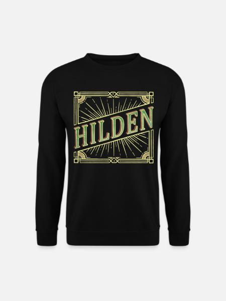 Hilden Deutschland Stadt Schrift Vintage Retro - Unisex Pullover - Schwarz