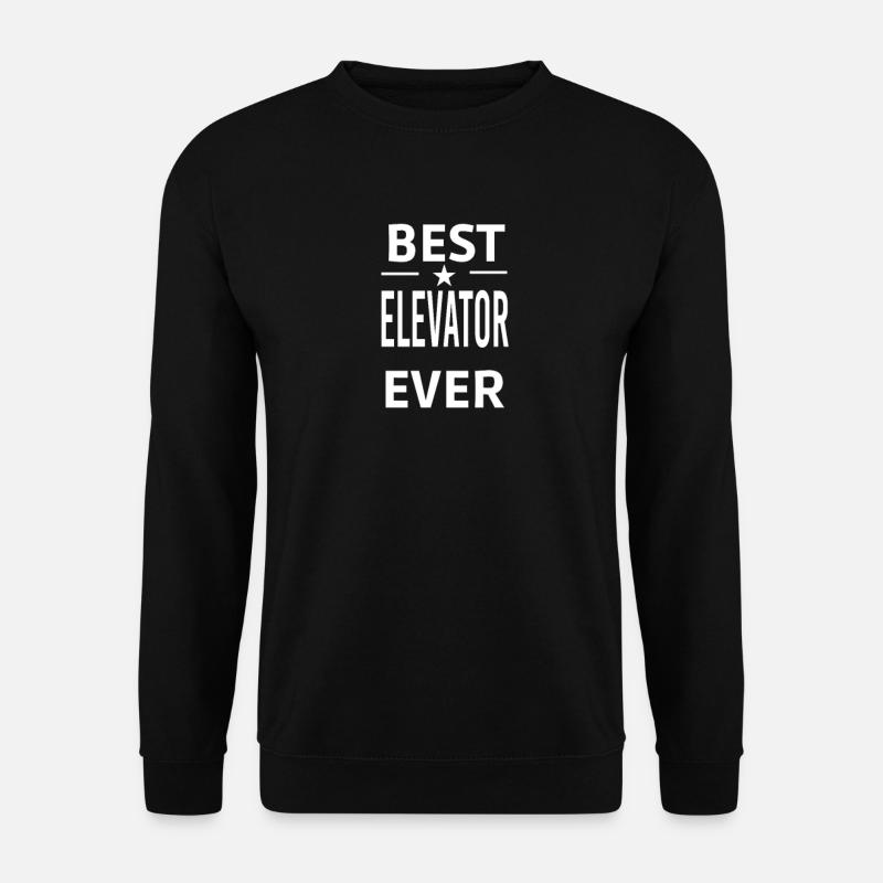 Best Ever ELEVATOR - Unisex Sweatshirt - black