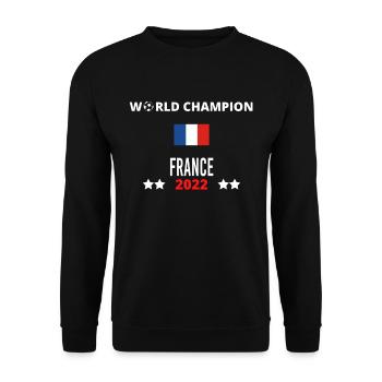 France World Champion 2022 - Unisex Sweatshirt - black - Front - Alina (178cm) & Michal (187cm)