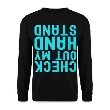 Gymnastique Acrobaties Cheerleading Gymnaste Gymnastique au sol - Sweat-shirt Unisexe - noir - Devant - Alina (178cm) & Michal (187cm)