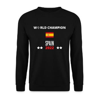 Spain World Champion 2022 - Unisex Sweatshirt - black - Front - Alina (178cm) & Michal (187cm)