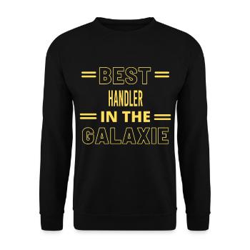 Best Ever IN THE GALAXIE HANDLER - Unisex Sweatshirt - black - Front - Alina (178cm) & Michal (187cm)