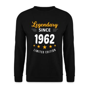 Légendaire depuis 1962 - Sweat-shirt Unisexe - noir - Devant - Alina (178cm) & Michal (187cm)