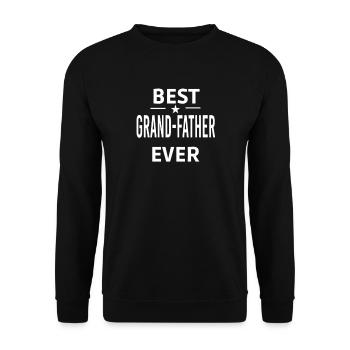 Der beste GROSSVATER aller Zeiten - Unisex Pullover - Schwarz - Vorne - Alina (178cm) & Michal (187cm)